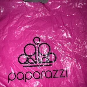 Paparazzi Fuchsia Tote with Black Logo